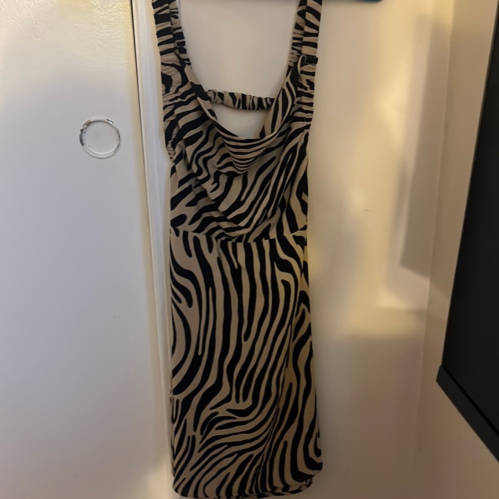 Forever 21 short tiger striped dress